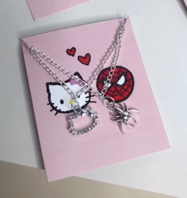 Spiderman-X-Hellokitty-Bff-Necklace - Image 3