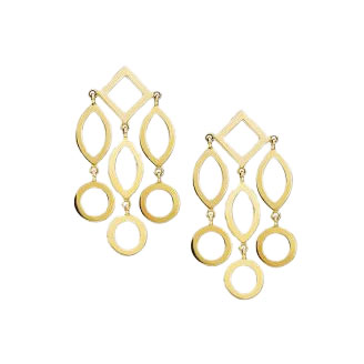 Gold earrings