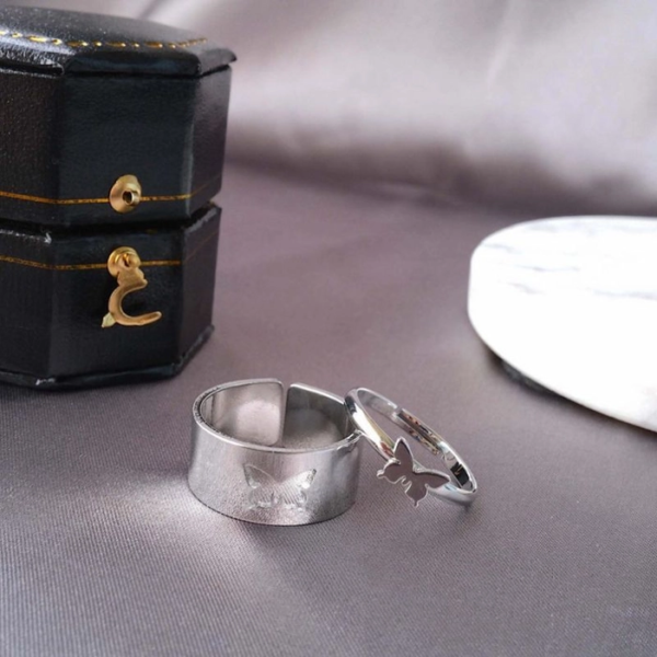 Butterfly Couple Ring - Image 4