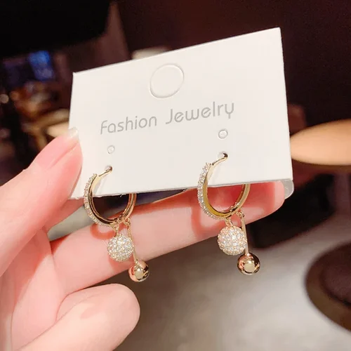 Fancy Golden Pearl Earring - Image 4