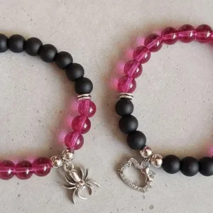 Batman & Hello kitty beads bracelet