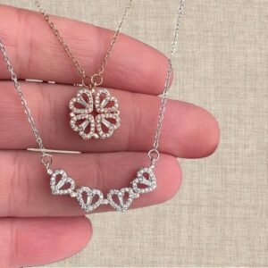 2-in-1 Magnetic Four Leaf Clover Necklace