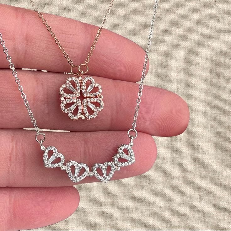 2-in-1 Magnetic Four Leaf Clover Necklace